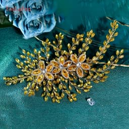 TOPQUEEN Wedding Headwear Bling Bride Rhinestone Headband Luxury Hair Pieces Women Party Trendy Handmade Hair Accessories HP852