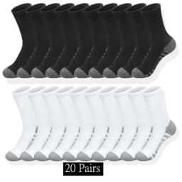 Ultra Soft Breathable Men Classic Crew Socks Comfy Casual Unisex Socks For Outdoor Wearing 1/10/20/30 Pairs 2025