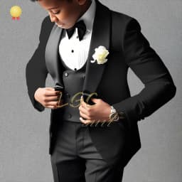 Boys’ Beige 3-Piece Suit with Classic Modern Comfortable Tailoring, Ideal for Weddings, Banquets, Birthdays & Performances