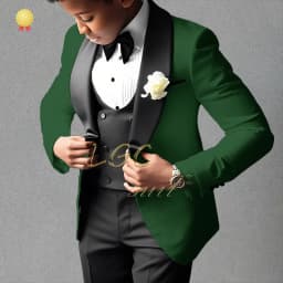 Boys’ Beige 3-Piece Suit with Classic Modern Comfortable Tailoring, Ideal for Weddings, Banquets, Birthdays & Performances