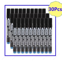 1-100Pcs Waterproof Oil-based Marker Pen Quick Dry Black Blue Red Ink Permanent for Metal Glass Stationery Art School Supply