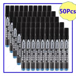 1-100Pcs Waterproof Oil-based Marker Pen Quick Dry Black Blue Red Ink Permanent for Metal Glass Stationery Art School Supply