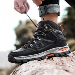 Outdoor Waterproof Hiking Boots Men's Women's Spring And Autumn Hiking Wear-resistant Mountain Sports Boots Hunting Sports Shoes