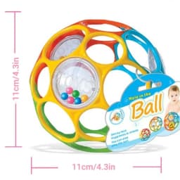 Baby Toy Ball Rattles Soft Ball Toy Newborn Grasping Teethers Hand Bell Sensory Toys Kids Educational Toys for 0-12 Months Baby