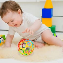 Baby Toy Ball Rattles Soft Ball Toy Newborn Grasping Teethers Hand Bell Sensory Toys Kids Educational Toys for 0-12 Months Baby