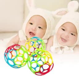 Baby Toy Ball Rattles Soft Ball Toy Newborn Grasping Teethers Hand Bell Sensory Toys Kids Educational Toys for 0-12 Months Baby