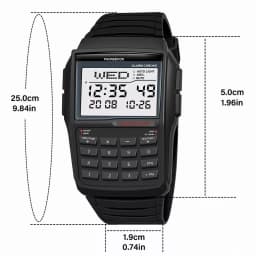 Multifunctional Men's Calculator Watch Fashion Luxury LED Electronic Watch Digital Sports Watch Computer Style