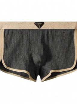 3PCS/Pack 100% Cotton Solid Striped Men's Panties For 40-100kg Breathable Mesh Crotch Underpants High Elastic Waistband Boxers