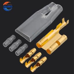 10/20/50sets Car tools 3.5 bullet terminal car electrical wire connector diameter 3.5mm Male Female 1 : 3 Cold press terminal
