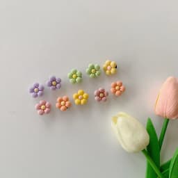 10pcs 5 Petal Flower Hole Shoes Charms Designer DIY Shiny Bling Shoes Decoration for JIBS Kids Boys Women Girls Gifts