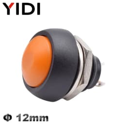 5/10pcs PBS 33B Mini Samll Plastic Push Button Round Head ON OFF Momentary Switch 2 Pin 12mm Waterproof Power Reset Non-locking