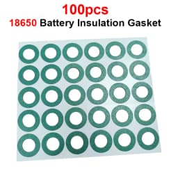 100pcs 18650 Li-ion Battery Insulation Gasket Barley Paper Lithium Pack Cell Glue Fish Electrode Insulated Pads Adhesive Hollow