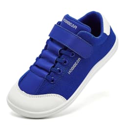 HOBIBEAR Kids Barefoot Shoes Wide Toe Zero Drop Walking Minimalist Sneaker Artificial Leather Comfortable Casual Shoes