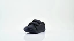 HOBIBEAR Kids Barefoot Sneakers | Hook Loop | Wide Toe Shoes | Artificial Leather Minimalist Lightweight Sneakers