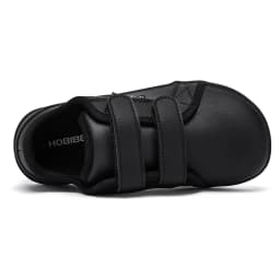 HOBIBEAR Kids Barefoot Sneakers | Hook Loop | Wide Toe Shoes | Artificial Leather Minimalist Lightweight Sneakers