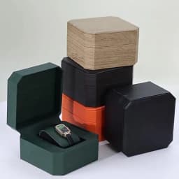Vintage PU Watch Case Leather Watch Storage Box Stylish Watch Container Watch Display Box PU Material for Outdoor Travel