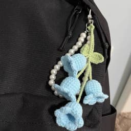 Bag Pendants Creative Cute Pearl Knitted Orchid Flower Fashionable Versatile Bag Accessories Sweet Multifunctional Keychains
