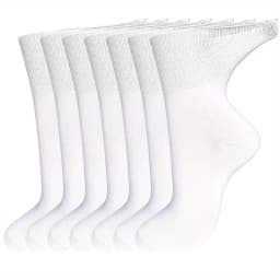 7 pairs women's non binding diabetes socks comfortable breathable shoes suitable for elderly and pregnant women for fat feet