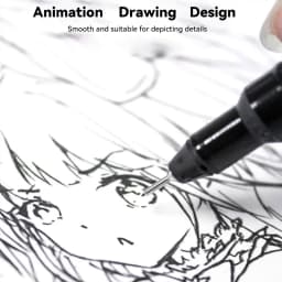 Micron Liner Fineliner Pen 0.05 0.03 0.1 0.5 Brush Tip Black Brown Fineliner Sketching Manga Drawing Pen Color Sketch Stationery