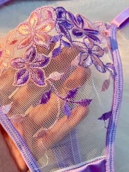 Valentine's Eve Light Purple Danube Group Ladies Sexy Lingerie Bra Women's Suit - the Temptation of a Seductive Night