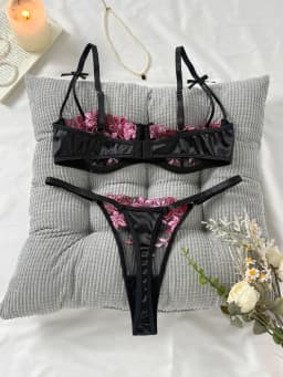 Valentine's Eve Light Purple Danube Group Ladies Sexy Lingerie Bra Women's Suit - the Temptation of a Seductive Night
