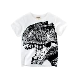 2 3 4 5 7 9 Years Summer Baby Boys Short Sleeve T-shirt Children Kids Cotton Cartoon Tops For Little Boys KF1022