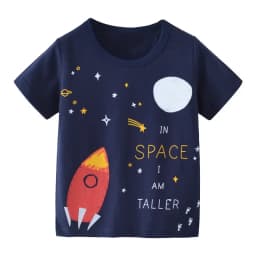 2 3 4 5 7 9 Years Summer Baby Boys Short Sleeve T-shirt Children Kids Cotton Cartoon Tops For Little Boys KF1022