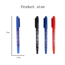 5/10 Pcs Twin Tip Permanent Marker Black/Blue/Red Oil Pen Fine Nid Ink Stationery School & Office Supplies