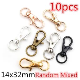5-10pcs Snap Hook Trigger Clips Buckles For Keychain Lobster Lobster Clasp Hooks for Necklace Key Ring Clasp Jewelry Supplies