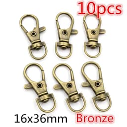 5-10pcs Snap Hook Trigger Clips Buckles For Keychain Lobster Lobster Clasp Hooks for Necklace Key Ring Clasp Jewelry Supplies