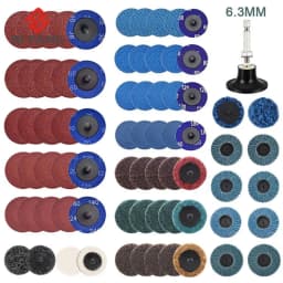 50mm 2 Inch R-type Sanding Discs Roll Lock Surface Sanding Discs Pad Polishing Sandpaper Quick Change Disc For Rotary Tool