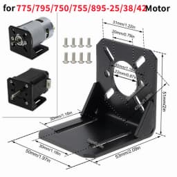 775 Motor Mount Bracket Universal Fixing Mounting Bracket for 750/755/775/795/895 DC Motors Nema 17 28/35/42 Stepper Motor