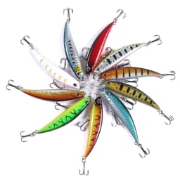 10PCS/Lot Minnow 8g 9g 13.3g 26g Fishing Lure Floating HardBait Pesca Tackle Jerkbait Swimbait Sinking Wobbler Artificial Bait