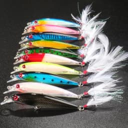 10PCS/Lot Minnow 8g 9g 13.3g 26g Fishing Lure Floating HardBait Pesca Tackle Jerkbait Swimbait Sinking Wobbler Artificial Bait