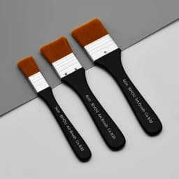 Nylon Plate Brush, Hand-Painted Wall Painting Brush, Acrylic Oil Painting Brush, Gouache Brush, Professional Pigment Brush