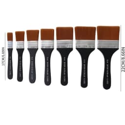 Nylon Plate Brush, Hand-Painted Wall Painting Brush, Acrylic Oil Painting Brush, Gouache Brush, Professional Pigment Brush