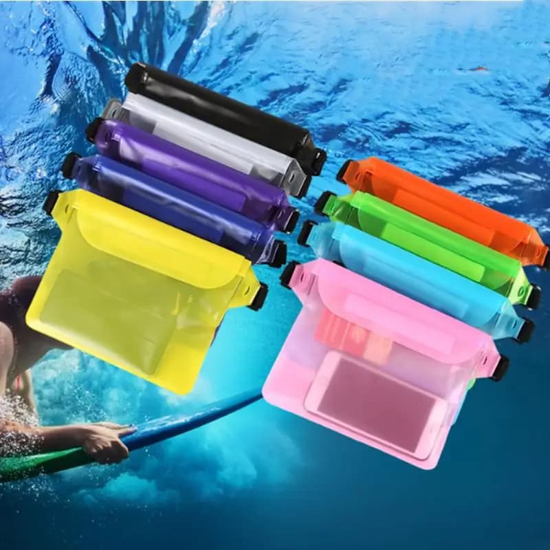 Waterproof Swimming Diving Bag PVC Beach Drifting Diving Waist Pack Shoulder Bag Underwater Mobile Phone Case Outdoor Dry Bag