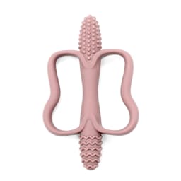 Integrated Silicone Teething Stick with Handle, Baby Toy Teether, Available in 6 Colors, Corn-Shaped Teether.