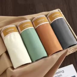 4 pcs Men Underwear Cotton BoxerShorts Man Breathable Underpants Sexy Sports Comfort Male Boxers Size L-4XL