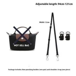 1 Set Bag Strap For LONGCHAMP Mini Punch-free Leather Shoulder Strap Set Transformation Crossbody Strap Bag Accessories