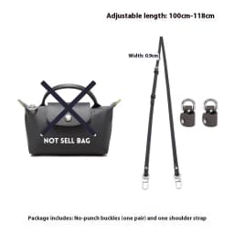 1 Set Bag Strap For LONGCHAMP Mini Punch-free Leather Shoulder Strap Set Transformation Crossbody Strap Bag Accessories