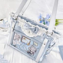 New Fashion Design for Girls Y2K Ulzzang Ita Bag Sweet Preppy Style Shoulder Bag for Women Large Capacity Ribbon Bow Tote Bag