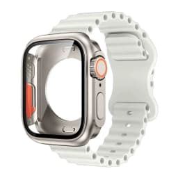 Glass Case+Strap for Apple Watch Band 40mm 41mm 44mm 45mm 42mm 46mm Screen Protectors Case for Apple IWatch Series 10 9 8 7 6 54
