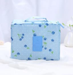 Girls Portable Travel Makeup Bag Waterproof Multi Compartment Multifunctional Cosmetic Make Up Toiletry Organizer for Women