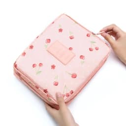 Girls Portable Travel Makeup Bag Waterproof Multi Compartment Multifunctional Cosmetic Make Up Toiletry Organizer for Women