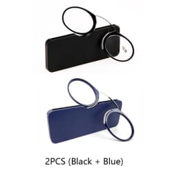 NONOR Men Women Magnifying Nose Clip Portable No Arm Reading Glasses TR90 Ultralight With Box +1.0+1.5 To +3.0