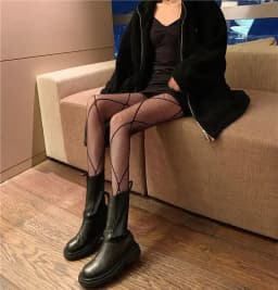 Sexy Women Sheer Pantyhose Tights Seamless Fishnet Nylon Polka Dot Print Black Tight Fish Net Body Stockings Female Hosiery