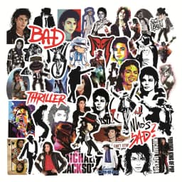 10/30/50PCS Rock Star Singer Michael Jackson Graffiti Stickers Motorcycle Luggage Guitar Skateboard Classic Toy Cool Sticker