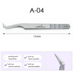 NATUHANA Anti-static Straight Eyelash Extension Tweezers Industrial Precision Curved Straight Lash Eyebrow Tweezers Makeup Tools