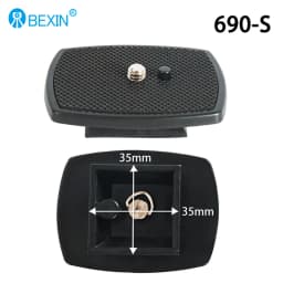 BEXIN Quick Release Plate Camera Plate Tripod Head Plate Adapter With 1/4 Screw For Yunteng Velbon 690 590 600 Camera Tripod
